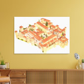 Toile Monastère de Poblet. Catalogne Espagne (Insitu(Salon))