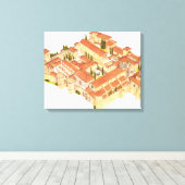 Toile Monastère de Poblet. Catalogne Espagne (Insitu (Plancher de Bois))