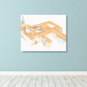 Toile Monastère de San Millan de la Cogolla. La Rioja (Insitu (Plancher de Bois))