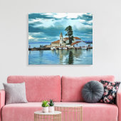 Toile Monastère de Vlacherna, Corfou Grèce (Insitu(Salon))