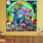 Toile Monde D'Imaginaire (Insitu(Salon))