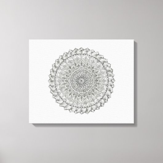 Toile Monde Mandala (Recto)