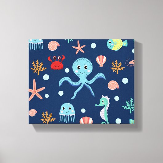 Toile Monde marin (Recto)