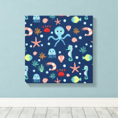 Toile Monde marin (Insitu (Plancher de Bois))