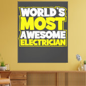 Toile Mondes les plus merveilleux électricien (Insitu(Salon))