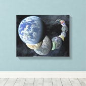 Toile Mondes rocheux, terrestres (Insitu (Plancher de Bois))