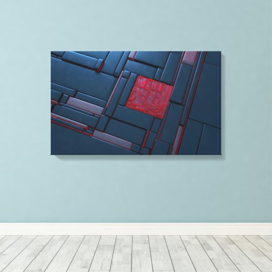 Toile Mondrian (Insitu (Plancher de Bois))