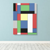 Toile Mondrian #11 (Insitu (Plancher de Bois))