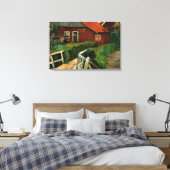 Toile Mondrian - Bâtiment de ferme avec pont (Insitu(Chambre))