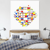TOILE MONDRIAN - BOOGIE VICTOIRE WOOGIE - 1942-1944 - (Insitu(Chambre))