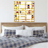 Toile Mondrian - Broadway Boogie Woogie (Insitu(Chambre))