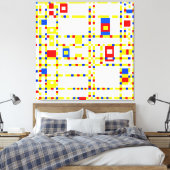 TOILE MONDRIAN - BROADWAY BOOGIE WOOGIE - 1942-1943 - (Insitu(Chambre))