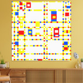 TOILE MONDRIAN - BROADWAY BOOGIE WOOGIE - 1942-1943 - (Insitu(Salon))