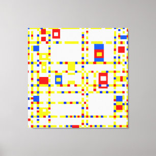 TOILE MONDRIAN - BROADWAY BOOGIE WOOGIE - 1942-1943 -