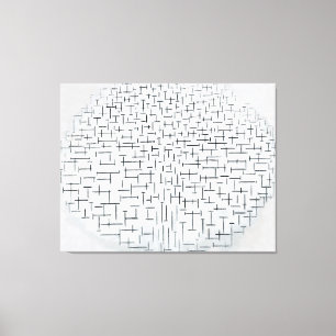 Toile MONDRIAN COMP. 10 in B & W - Pier and Ocean 1915