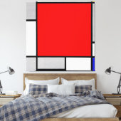 TOILE MONDRIAN - COMPOSITION AVEC GRAND AVION ROUGE 1922 (Insitu(Chambre))