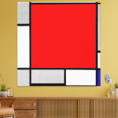TOILE MONDRIAN - COMPOSITION AVEC GRAND AVION ROUGE 1922 (Insitu(Salon))