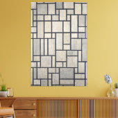 TOILE MONDRIAN - COMPOSITION AVEC GRILLE 2 - 1915-1942 - (Insitu(Salon))