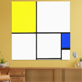 TOILE MONDRIAN - COMPOSITION AVEC JAUNE ET BLEU - 1932 (Insitu(Salon))