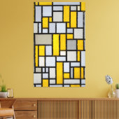 TOILE MONDRIAN - COMPOSITION AVEC LA GRILLE 1 - 1918 - (Insitu(Salon))