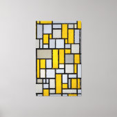 TOILE MONDRIAN - COMPOSITION AVEC LA GRILLE 1 - 1918 - (Recto)