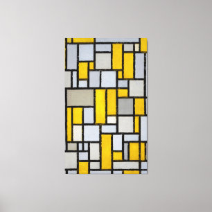 TOILE MONDRIAN - COMPOSITION AVEC LA GRILLE 1 - 1918 -