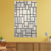 TOILE MONDRIAN - COMPOSITION AVEC LA GRILLE 2 - 1915-194 (Insitu(Salon))