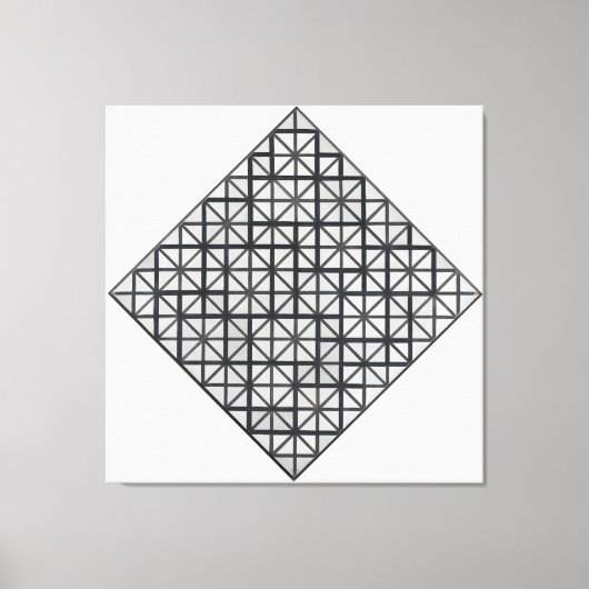 TOILE MONDRIAN - COMPOSITION AVEC LA GRILLE 3 : LOZENGE  (Recto)