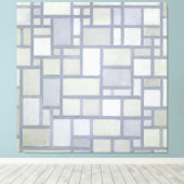 TOILE MONDRIAN - COMPOSITION AVEC LA GRILLE 7 - 1919 - (Insitu (Plancher de Bois))