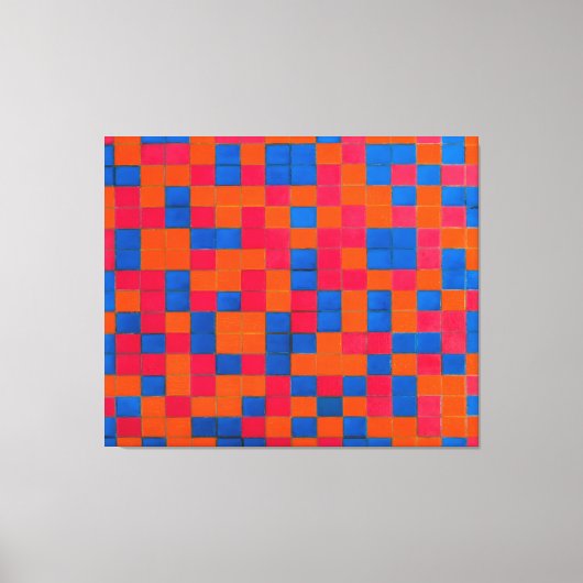 TOILE MONDRIAN - COMPOSITION AVEC LA GRILLE 8 - 1919 - (Recto)