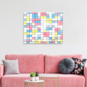 TOILE MONDRIAN - COMPOSITION AVEC LA GRILLE 9 (1919) - (Insitu(Salon))