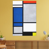 TOILE MONDRIAN - COMPOSITION AVEC ROUGE, BLEU, NOIR 1921 (Insitu(Salon))