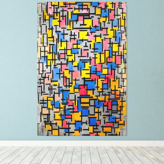 Toile MONDRIAN - COMPOSITION (composition) - 1916 - (Insitu (Plancher de Bois))