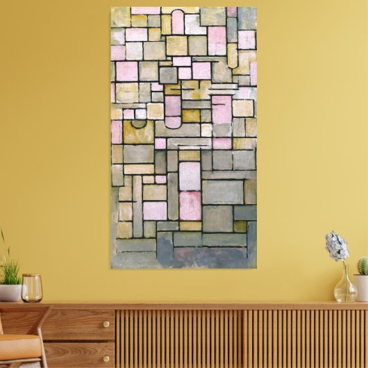 Toile MONDRIAN - COMPOSITION No III COMPOSITIE 8 - 1914 (Insitu(Salon))