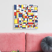Toile Mondrian De Stijl Motif (Insitu(Salon))
