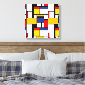 Toile Mondrian géométrique Composition minimaliste moder (Insitu(Chambre))