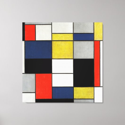 Toile MONDRIAN - Grande composition A - 1919-1920 - (Recto)