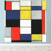 Toile MONDRIAN - Grande composition A - 1919-1920 - (Insitu (Plancher de Bois))