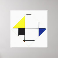 MONDRIAN - LOZENGE COMPOSITION - 1921 - De Stijl -