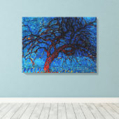 Toile Mondrian - Moyenne (Soirée) Arbre Rouge (Insitu (Plancher de Bois))