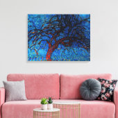 Toile Mondrian - Moyenne (Soirée) Arbre Rouge (Insitu(Salon))
