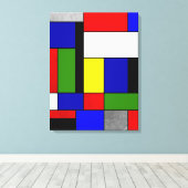 Toile Mondrian n° 4 (Insitu (Plancher de Bois))