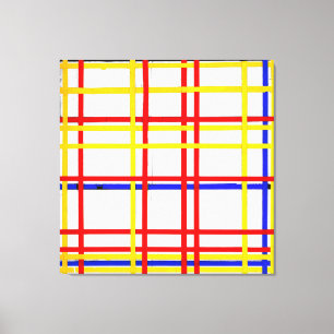 Toile MONDRIAN - NEW YORK CITY 1 - 1942 - De Stijl -