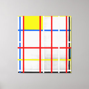 Toile MONDRIAN - NEW YORK CITY 3 - 1941 De Stijl -