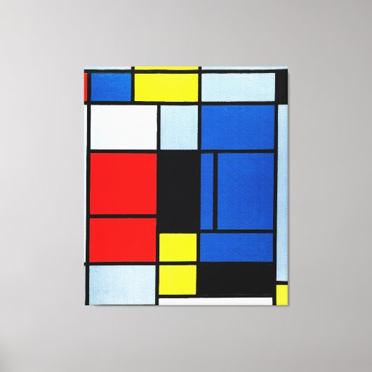 Toile MONDRIAN - TABLEAU No. I - 1921-25 - De Stijl - (Recto)