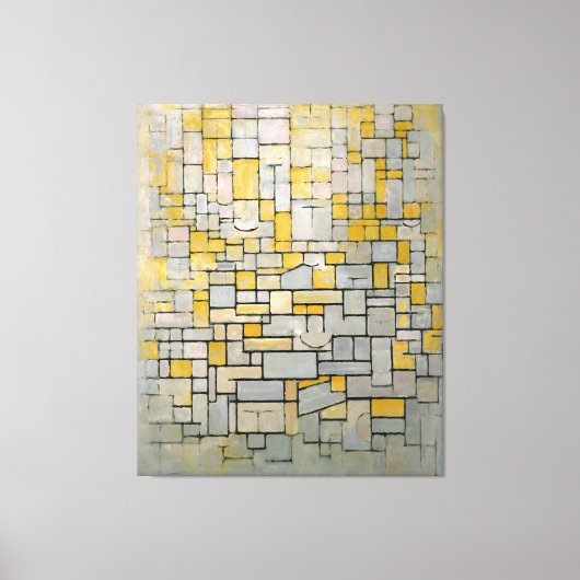 Toile MONDRIAN - TABLEAU No. I COMP. Je Passe. 7 - 1914- (Recto)