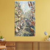 Toile Monet 1878 La rue Montorgueil à Paris (Insitu(Salon))