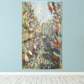 Toile Monet 1878 La rue Montorgueil à Paris (Insitu (Plancher de Bois))