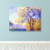 Toile Monet - Antibes Vue depuis les jardins de Salis, (Insitu (Plancher de Bois))