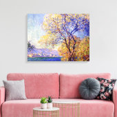 Toile Monet - Antibes Vue depuis les jardins de Salis, (Insitu(Salon))